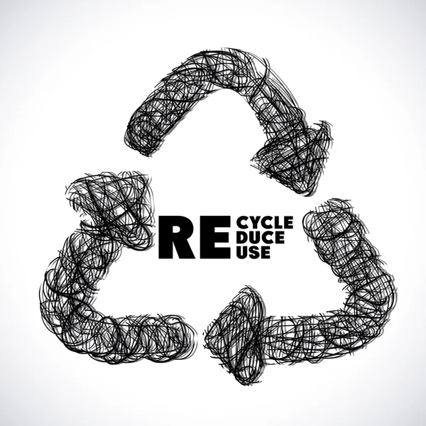 Recycler la conception — Image vectorielle