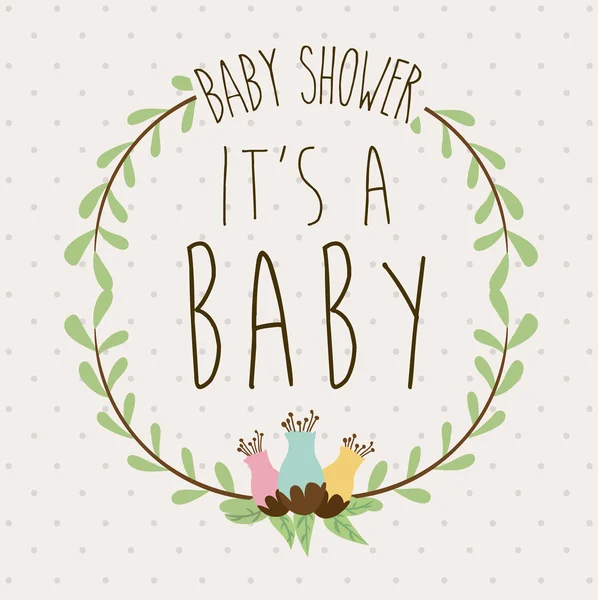 Baby douche ontwerp — Stockvector