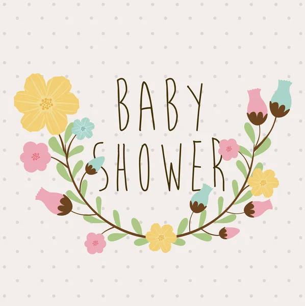 Babydusche — Stockvektor