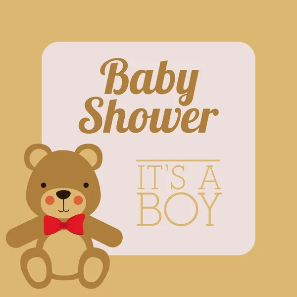 Diseño de ducha de bebé — Vector de stock