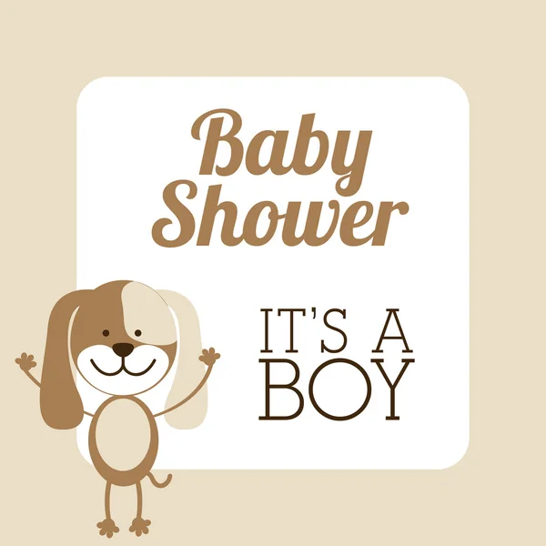 Conception de douche bébé — Image vectorielle