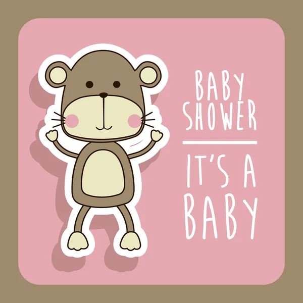 Projekt baby shower — Wektor stockowy