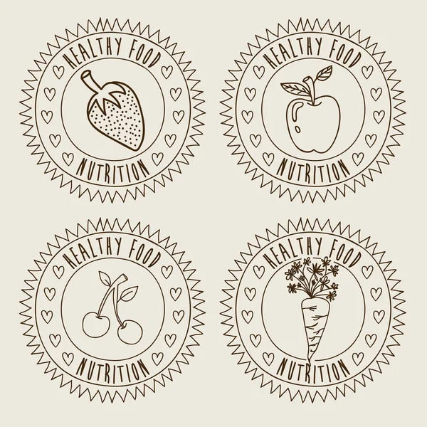 Diseño de frutas — Archivo Imágenes Vectoriales