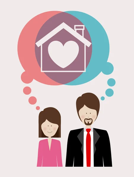 Home Diseño — Vector de stock