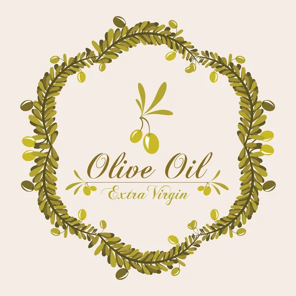 Design olivového oleje — Stockový vektor