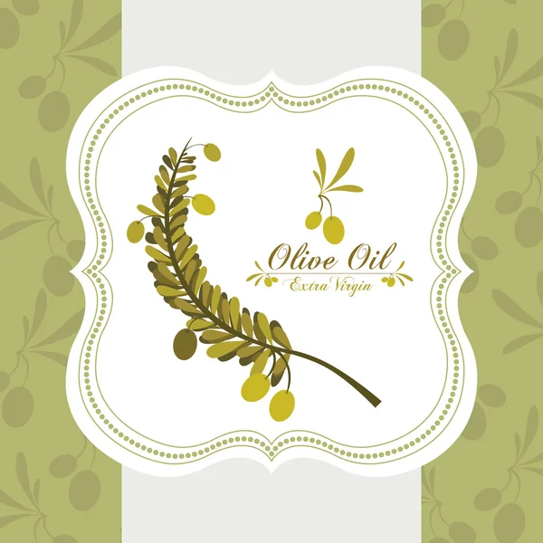 Progettazione olio d'oliva — Vettoriale Stock