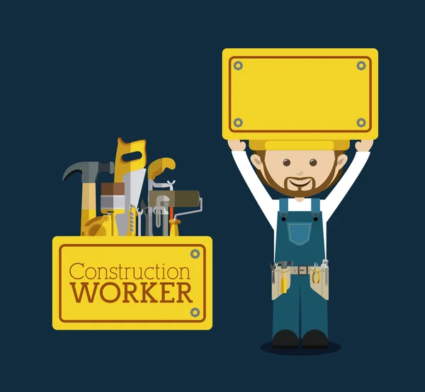 Diseño del trabajador — Vector de stock