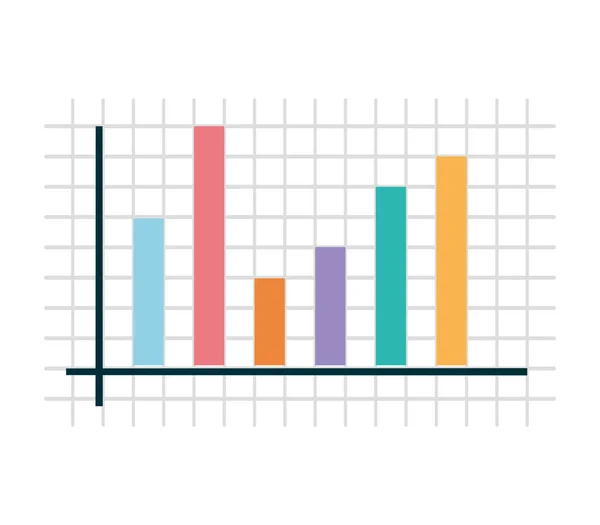 Bar graph design — Stock Vector