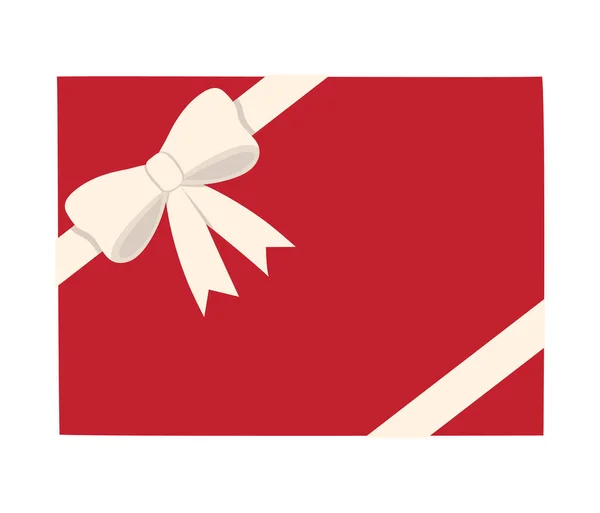 Icono de caja de regalo rojo — Archivo Imágenes Vectoriales