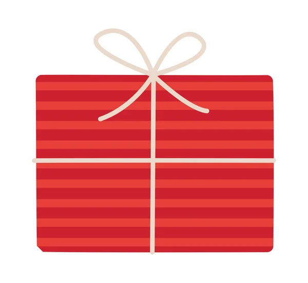 Червона подарункова коробка ілюстрація — стоковий вектор