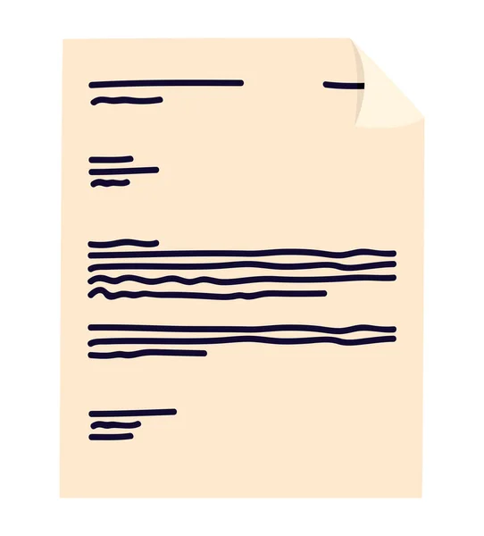 Papier lettre design — Image vectorielle
