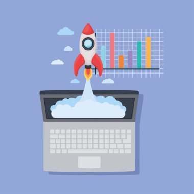 iş başlatma resimlemesi