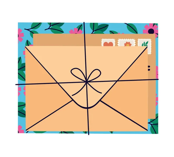 Belo design envelopes — Vetor de Stock