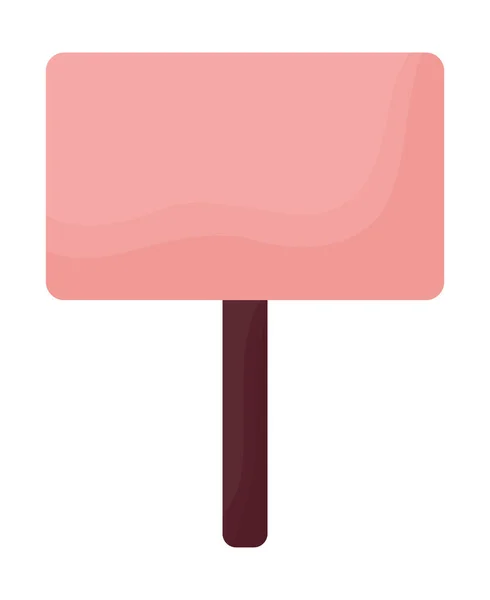 Bonito letrero rosa — Vector de stock