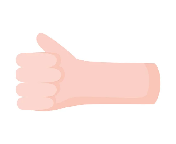 Hand with thumb up — Stock Vector