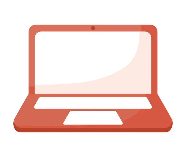 Rode laptop computer — Stockvector