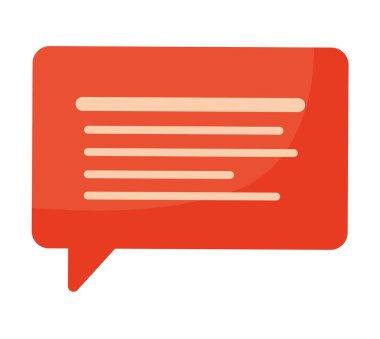 kırmızı metin balonu