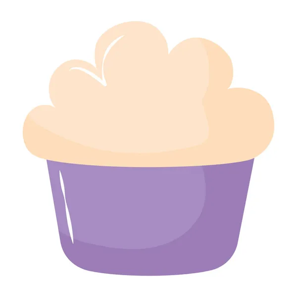 Cupcake bastante amarillo — Archivo Imágenes Vectoriales