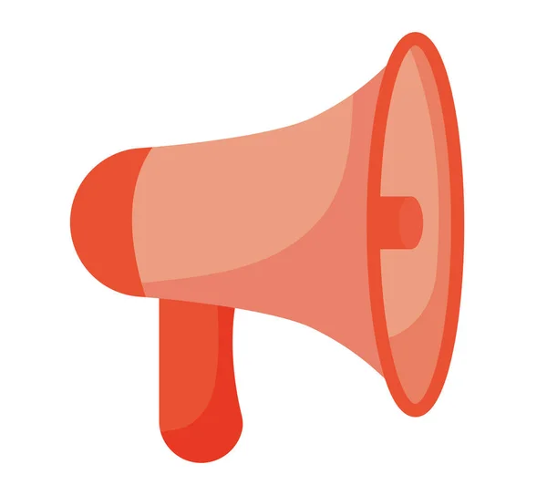 Icona megafono rosso — Vettoriale Stock