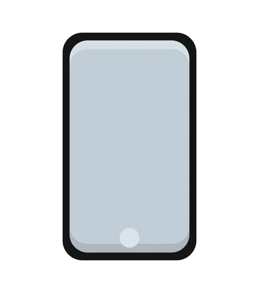 Svart mobiltelefon design — Stock vektor