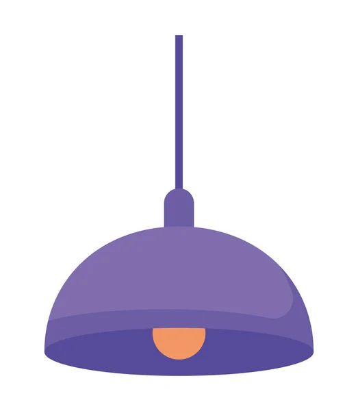 Lámpara colgante púrpura — Vector de stock