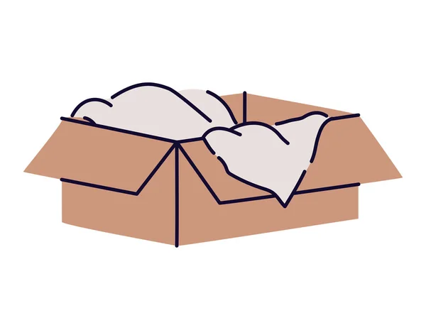 Niedliche braune Schachtel — Stockvektor