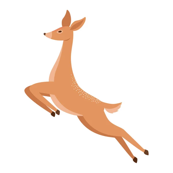 Icono de ciervo lindo — Vector de stock