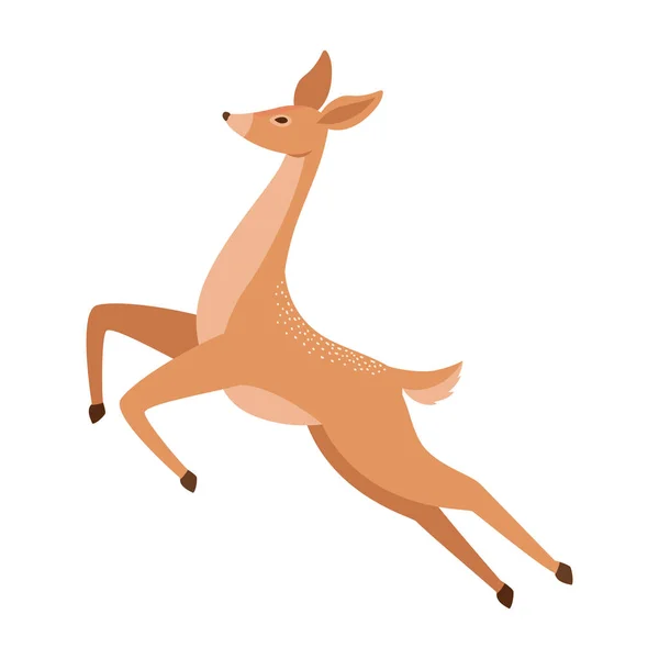 Bonito icono de ciervo — Vector de stock