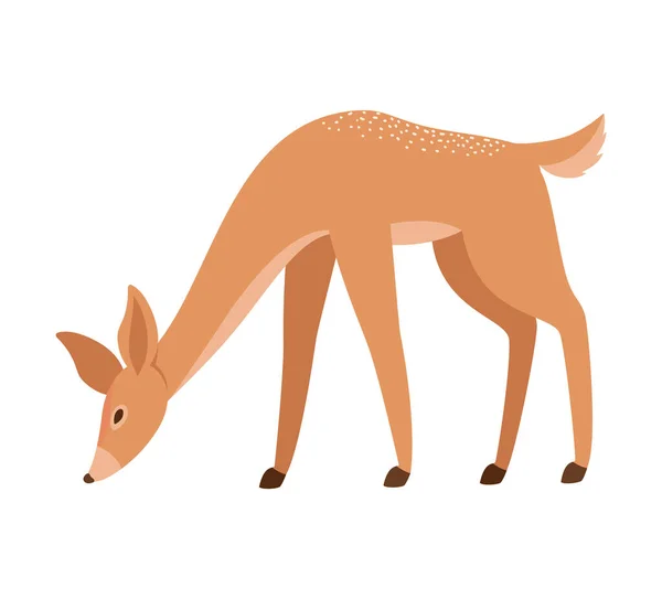 Belle icône de cerf — Image vectorielle