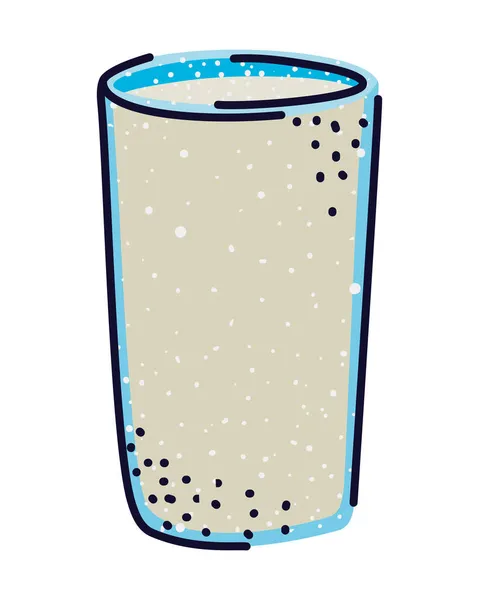 Design de vidro de leite — Vetor de Stock