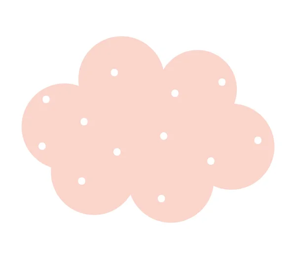 Ładny różowy chmura — Wektor stockowy