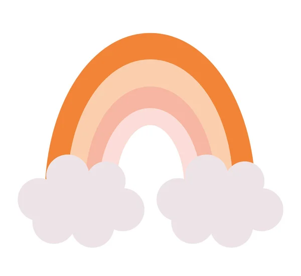 Mooie regenboog icoon — Stockvector