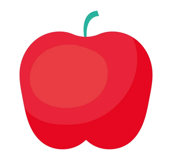 Gesunder roter Apfel — Stockvektor