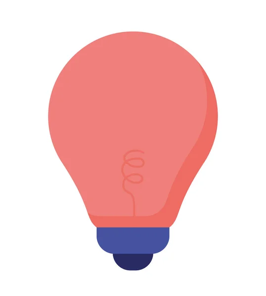 Red light bulb gloeilamp — Stockvector