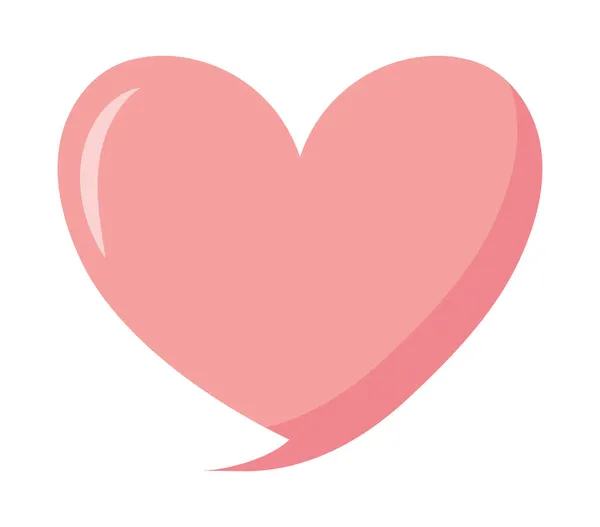 Bolha de coração rosa —  Vetores de Stock
