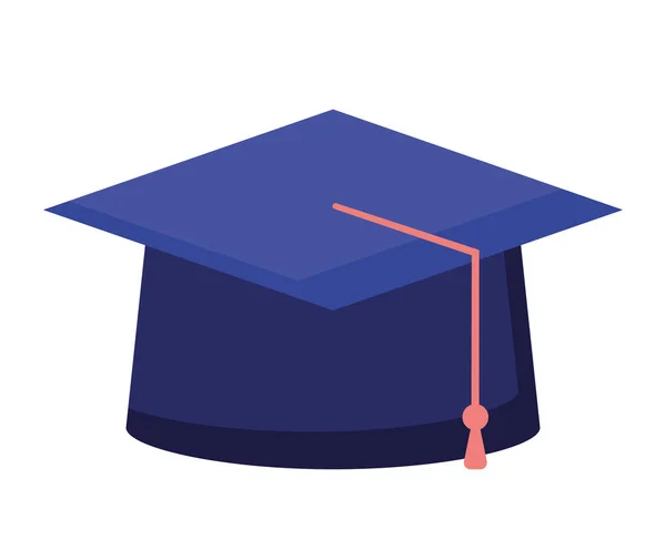 Chapéu de graduação agradável — Vetor de Stock
