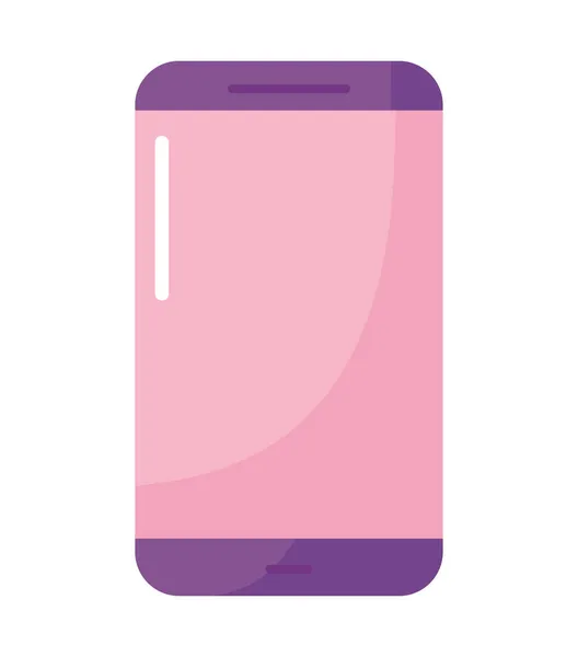 Púrpura diseño del teléfono celular — Vector de stock