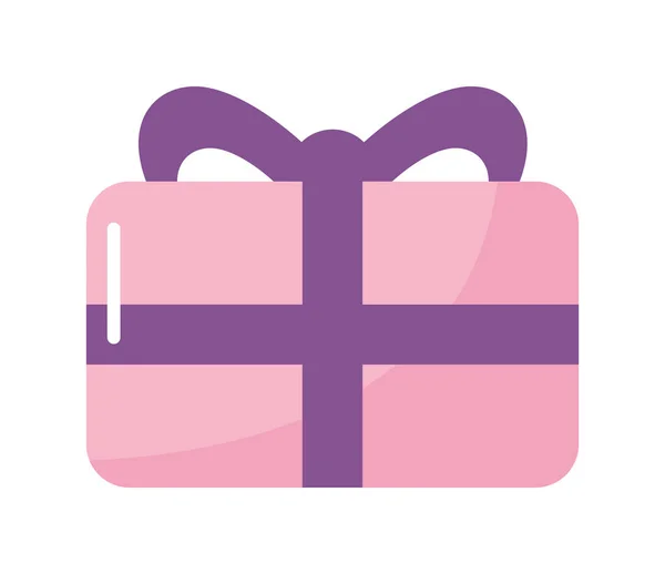 Trevlig rosa presentförpackning — Stock vektor