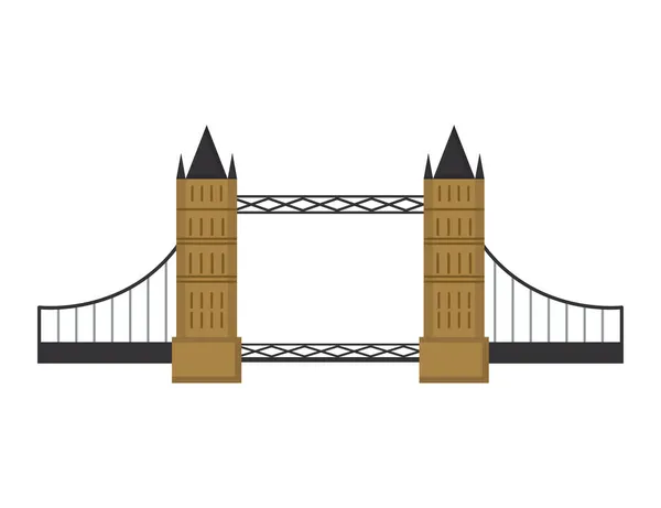Thames bridge design — Stock Vector