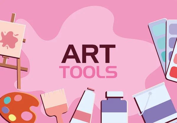 Affiche outils d'art — Image vectorielle