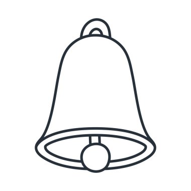 Güzel çan silueti.