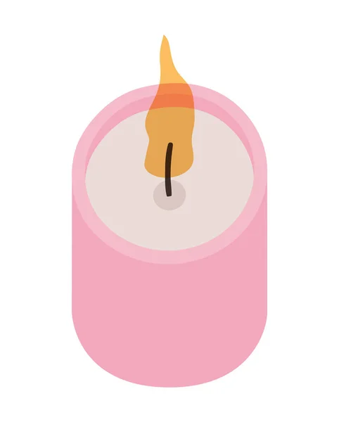 Nice pink candle — Stock Vector