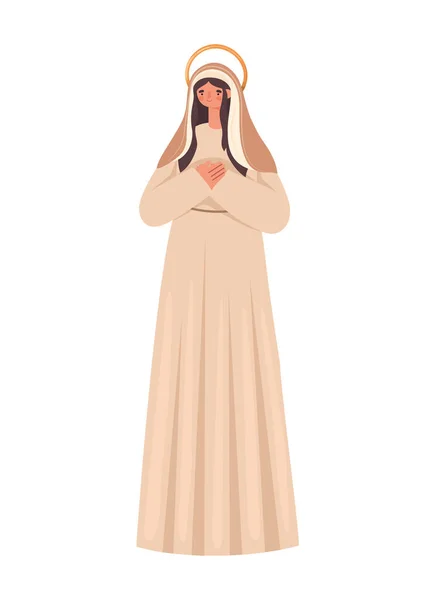 Иллюстрация святой Марии — стоковый вектор