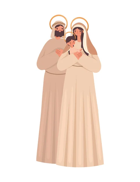 Holy family image — Stock Vector