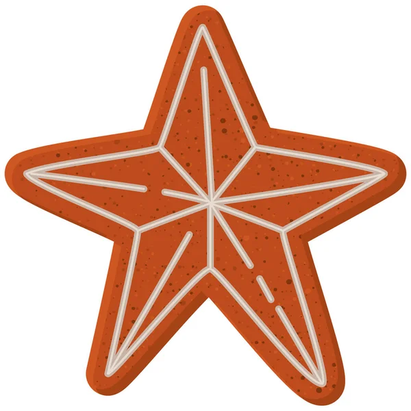 Vánoční hvězda cookie — Stockový vektor