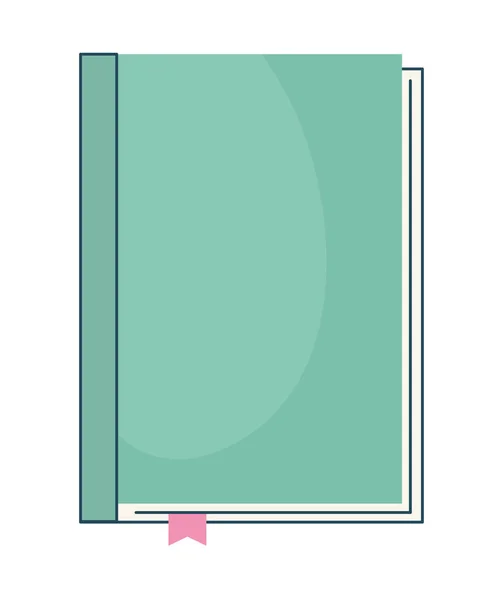 Libro bastante verde — Vector de stock