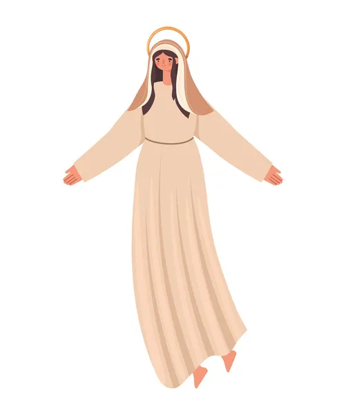 Icono de santa María — Vector de stock