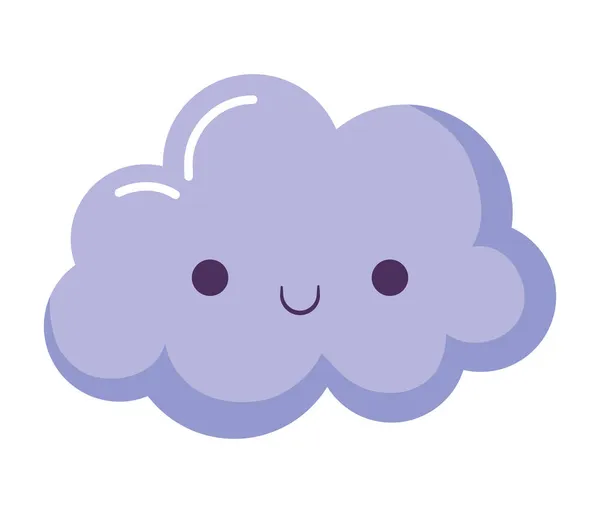 Bastante nube púrpura — Vector de stock