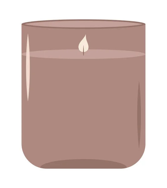 Nice candle design — Stock Vector