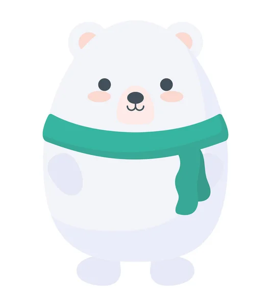 Urso polar bonito — Vetor de Stock